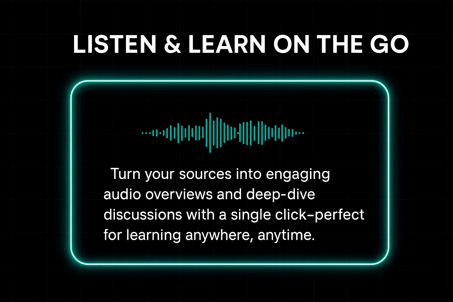 Listen and learn mockup